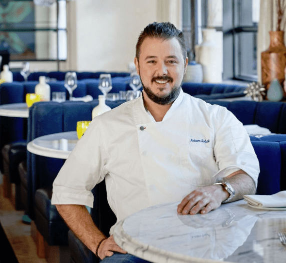 Chef Sobel is a partner in Cal Mare, located on the ground floor of the Beverly Center in L.A. The menu celebrates the best in coastal Italian cuisine, using California's freshest ingredients.